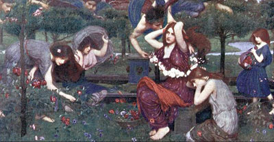 John William Waterhouse, Flora and the Zephyrs Fine Art Reproduction Oil Painting