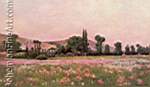 Theodore Wendel, Flowering Fields + Giverny Fine Art Reproduction Oil Painting