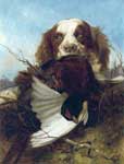 Richard Ansdell, An English Setter with Pheasant Fine Art Reproduction Oil Painting