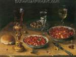 Osias Beert, Still Life with Cherries and Strawberries Fine Art Reproduction Oil Painting