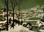 Pieter Bruegel the Elder, The Hunters in the Snow Fine Art Reproduction Oil Painting