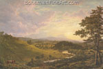 Frederic Edwin Church, View near Stockbridge+ Mass. Fine Art Reproduction Oil Painting