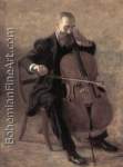 Thomas Eakins, The Cello Player Fine Art Reproduction Oil Painting