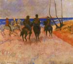 Paul Gauguin, Horsemen on the Beach 2 Fine Art Reproduction Oil Painting