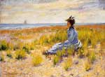 Robert Henri, Girl Seated by the Sea Fine Art Reproduction Oil Painting