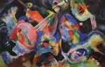 Vasilii Kandinsky, Improvisation. Deluge Fine Art Reproduction Oil Painting