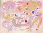 Vasilii Kandinsky, Capricious Forms Fine Art Reproduction Oil Painting