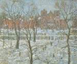 Ernest Lawson, Stuyvesant Square in Winter Fine Art Reproduction Oil Painting