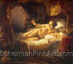 Harmenszoon Rembrandt, Danae Fine Art Reproduction Oil Painting