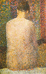 Georges Seurat, Seated Model+ Back Fine Art Reproduction Oil Painting