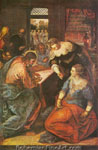 Jacopo Tintoretto, Christ in the House of Martha Fine Art Reproduction Oil Painting