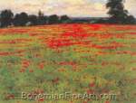 William Wendt, Red Poppies Fine Art Reproduction Oil Painting