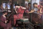 John William Waterhouse, Penelope and the Suitors Fine Art Reproduction Oil Painting