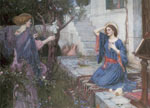 John William Waterhouse, The Annuciation Fine Art Reproduction Oil Painting