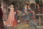 John William Waterhouse, The Enchanted Garden Fine Art Reproduction Oil Painting