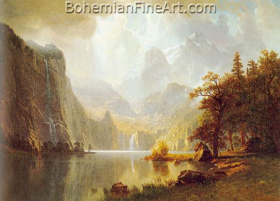 Albert Bierstadt, In the Mountains Fine Art Reproduction Oil Painting