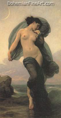 Adolphe-William Bouguereau, Evening Mood Fine Art Reproduction Oil Painting