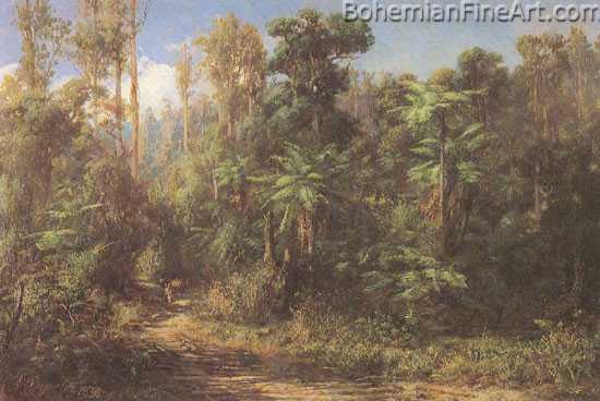 Louis Buvelot, Near Fernshaw Fine Art Reproduction Oil Painting