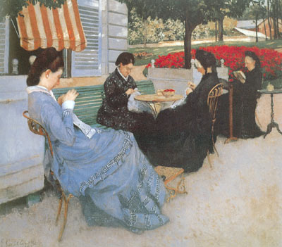 Gustave Caillebotte, Portraits in the Country Fine Art Reproduction Oil Painting