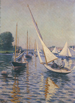 Gustave Caillebotte, Regatta at Argenteuil Fine Art Reproduction Oil Painting