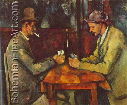 Paul Cezanne, The Card Players Fine Art Reproduction Oil Painting