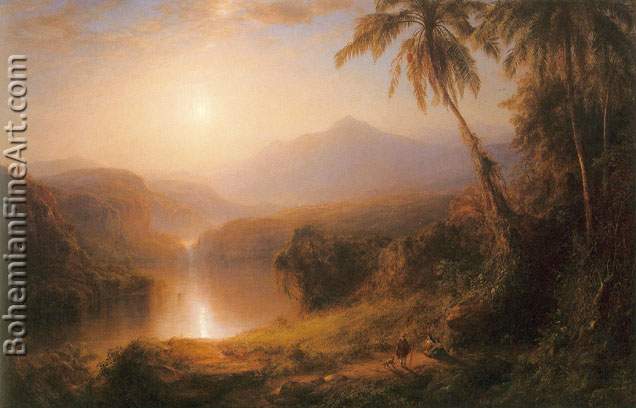 Frederic Edwin Church, Valley of Santa Ysabel Fine Art Reproduction Oil Painting