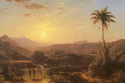 Frederic Edwin Church, The Cordilleras Sunrise Fine Art Reproduction Oil Painting