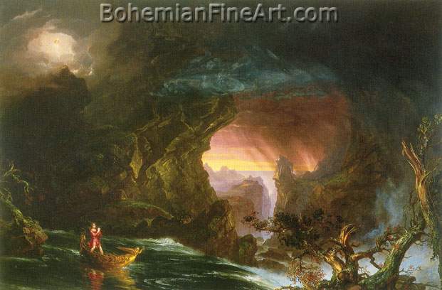 Thomas Cole, The Voyage of Life:Manhood Fine Art Reproduction Oil Painting