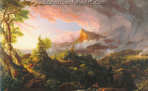 Thomas Cole, The Course of Empire: The Savage State Fine Art Reproduction Oil Painting
