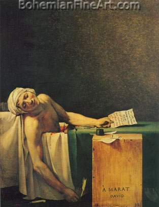 Jacques-Louis David, The Death of Marat Fine Art Reproduction Oil Painting