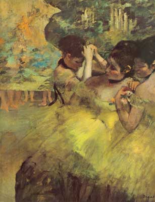 Edgar Degas, Dancers Preparing for the Ballet Fine Art Reproduction Oil Painting