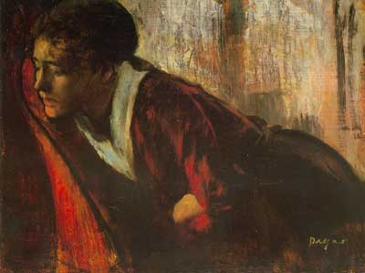 Edgar Degas, Melancholy Fine Art Reproduction Oil Painting