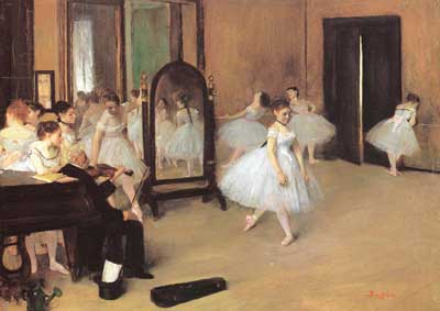 Edgar Degas, Dance Class Fine Art Reproduction Oil Painting