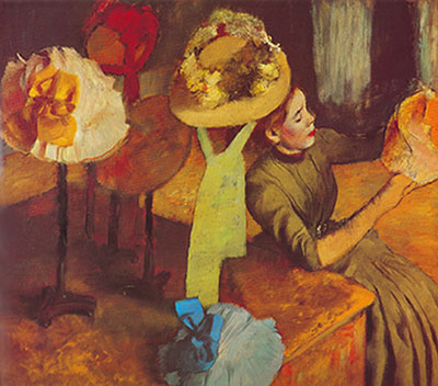 Edgar Degas, The Millinery Shop Fine Art Reproduction Oil Painting