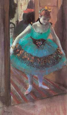 Edgar Degas, Dancer Leaving her Dressing Room (Pastel on Paper) Fine Art Reproduction Oil Painting