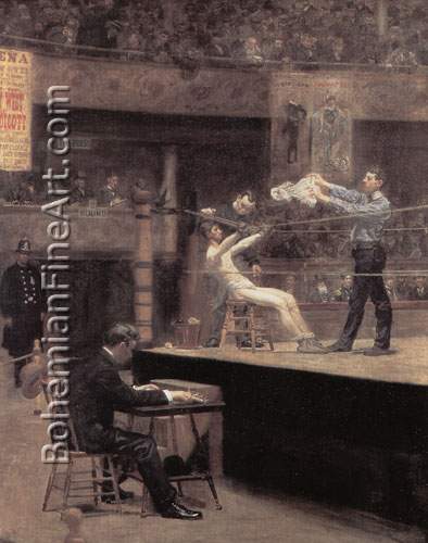 Thomas Eakins, Between Rounds Fine Art Reproduction Oil Painting