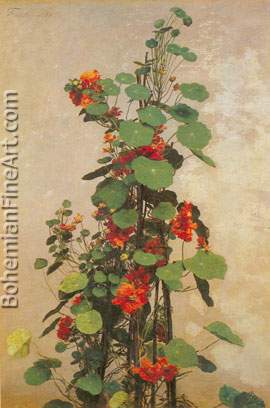 Henri Fantin-Latour, Nasturtiums Fine Art Reproduction Oil Painting