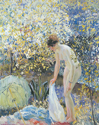 Frederick Frieseke, Cherry Blossom Fine Art Reproduction Oil Painting