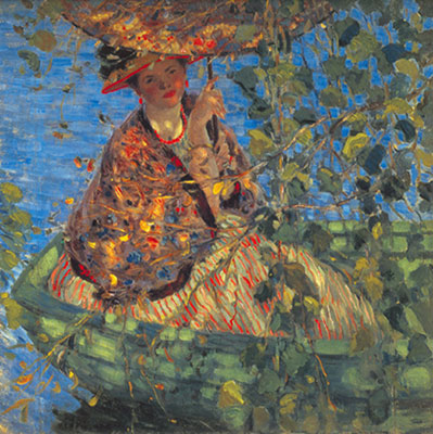 Frederick Frieseke, Through the Vines Fine Art Reproduction Oil Painting