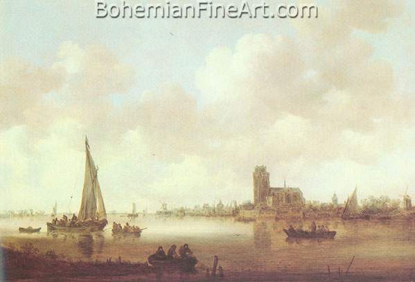 Jan Van Goyen, View of Dordrecht Fine Art Reproduction Oil Painting