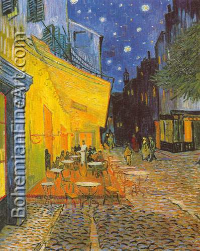Vincent Van Gogh, The Cafe Terrace Fine Art Reproduction Oil Painting