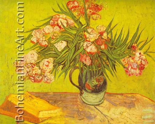 Vincent Van Gogh, Oleanders Fine Art Reproduction Oil Painting