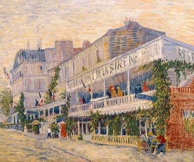 Vincent Van Gogh, Restaurant de la Sirene Fine Art Reproduction Oil Painting