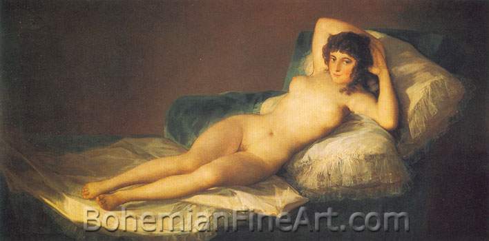 Francisco de Goya, The Naked Maja Fine Art Reproduction Oil Painting