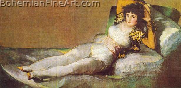Francisco de Goya, The Maja Clothed Fine Art Reproduction Oil Painting