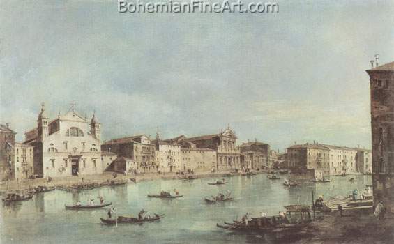 Francesco Guardi, View of the Grand Canal Fine Art Reproduction Oil Painting