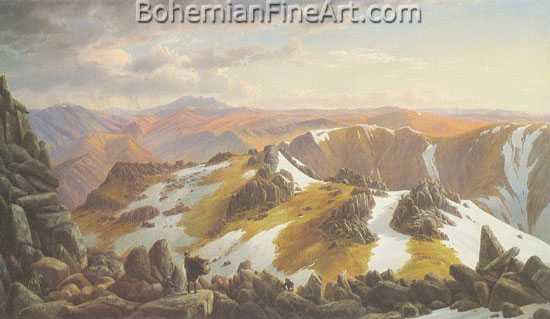 Eugene von Guerard, Mount Kosciusko Fine Art Reproduction Oil Painting