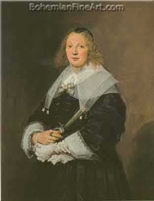 Frans Hals, An Unknown Woman Fine Art Reproduction Oil Painting