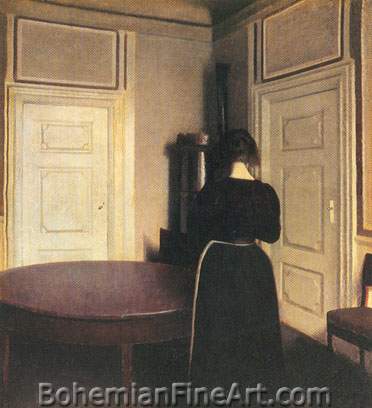 Vilhelm Hammershoi, Interior Fine Art Reproduction Oil Painting