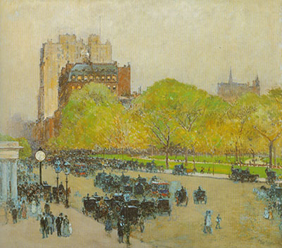 Childe Hassam, Madison Square+ New York Fine Art Reproduction Oil Painting
